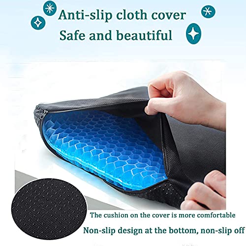 Kays Gel Seat Cushion, Seat Pad, Seat Pillow, Wheelchair pad and Long Sitting Cushion, Breathable and Cooling Cushion