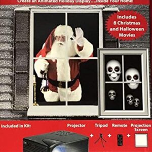 Virtual Holiday Projector - 8 Christmas and Halloween Movies