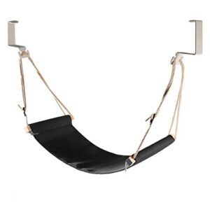 gairen foot hammock under desk, adjustable foot rest, office desk footrest, black