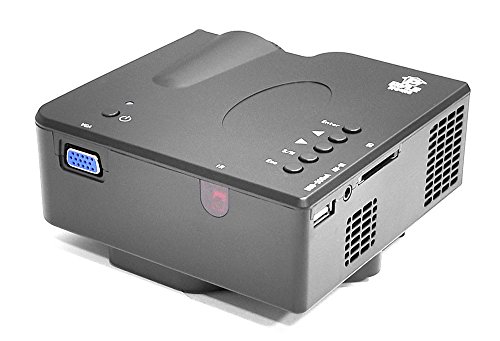 1080p Multimedia Gaming Mini Projector - Full HD Portable Video Cinema Home Theater Projector w/ Built-in Stereo Speaker, HDMI, USB, Adjustable Picture Projection for TV, PC, Computer - Pyle PRJG45_0