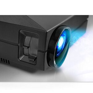 1080P Compact Digital Multimedia Projector - HD Support 1000 Lumens Adjustable 50”-130” Size Projection Built-in Stereo Speakers HDMI Ports & Remote Control - Pyle