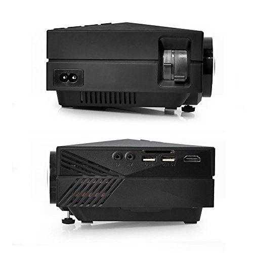 1080P Compact Digital Multimedia Projector - HD Support 1000 Lumens Adjustable 50”-130” Size Projection Built-in Stereo Speakers HDMI Ports & Remote Control - Pyle