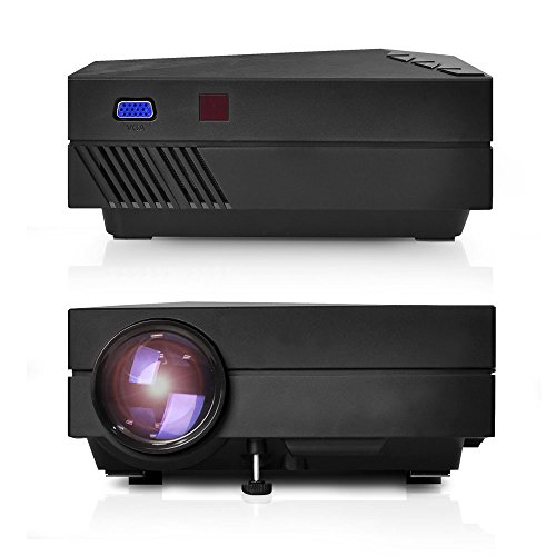 1080P Compact Digital Multimedia Projector - HD Support 1000 Lumens Adjustable 50”-130” Size Projection Built-in Stereo Speakers HDMI Ports & Remote Control - Pyle