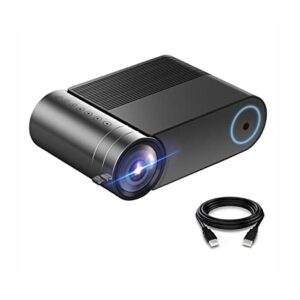 Mini Projector, Portable Movie Projector, Pico Phone Outdoor Video Projector, 720P Native, Full HD 1080P Supported, 3800 Lux Led Projector