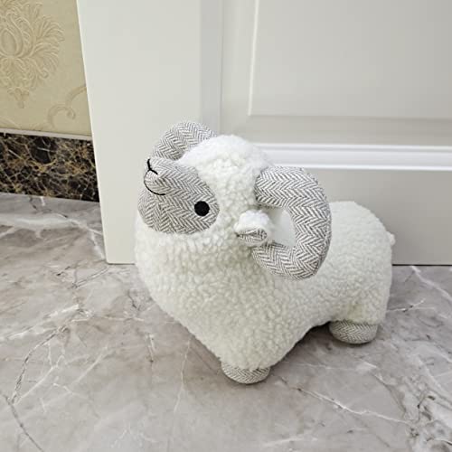 Fabric Animal Door Stopper Decorative Doorstops Goat Lover Gifts Book Stopper Wall Protectors Anti Collision