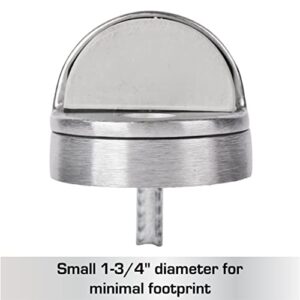 BRINKS Commercial - Dome Floor Door Stop, Satin Chrome Finish - Non-Obtrusive Option to Protect Doors and Walls