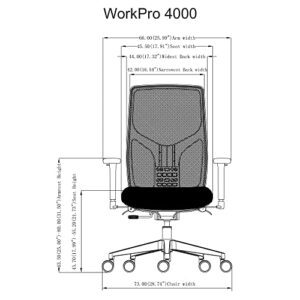 WorkPro® 4000 Mesh High-Back Task Chair, Black