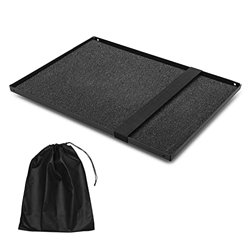 Large Tripod Tray Attachment - Platform Holder for Laptop, Notebook, Projector, and Equipment - 1/4" to 3/8" Screw - Complete with Storage Bag