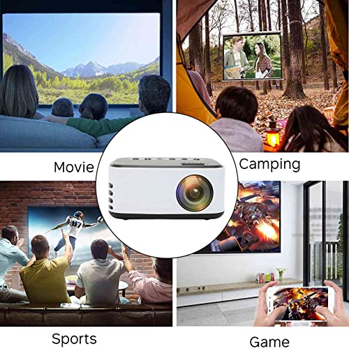 GOWENIC Mini Home Theater WiFi Projector, 500LM 1080P Supported, Portable Mini DVD Projector for Outdoor Movies, for Smartphone Tablet Laptop TV Stick Home Theater(#2)