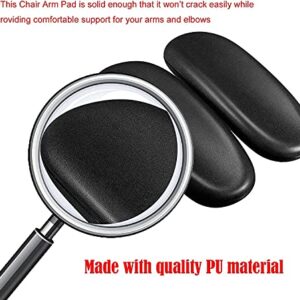 Ketofa Office Chair Arm Pads Replacement Armrest Fits All Styles of Arms with Mounting Hole 4" 5.5" Mounting Hole, Black