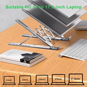 SLNFXC Portable Laptop Cooling Stand 11 to 17.3 Inch Laptop Aluminum Alloy Stand Height Adjustable Riser Office Computer Radiator