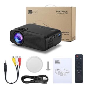 BSD HiBeamer GC333 Mini,Airdrop Projector,1080p and 150'' Display Supported, WiFi Wireless Intelligent High-Definition LCD Available and Portable.(Wireless co-Screen(Miracast))