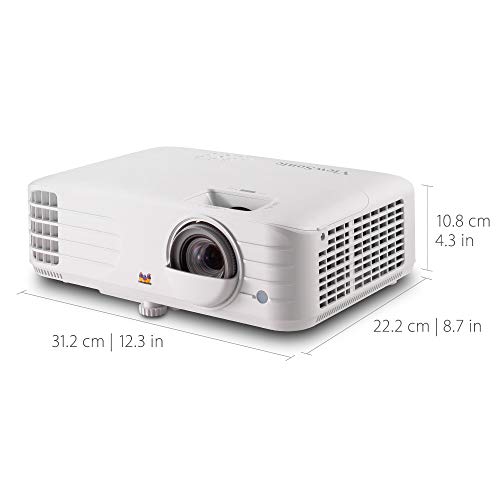 ViewSonic 1080p Projector with RGB 100% Rec 709, ISF Certified, Low Input Lag for Sports, Gaming and Netflix (with Casting Device) (PX727HD)