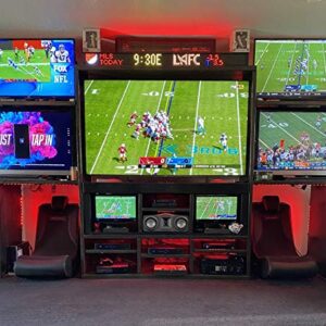 Tickercom Skybox Sports LED Ticker Display Live Scores for Man Cave 63 Inch Titan