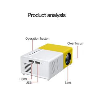 #kyEF3E Small Household Mini Projector Led Portable Projector Supports Hd 1080P Outdoor Mobile Power Supply