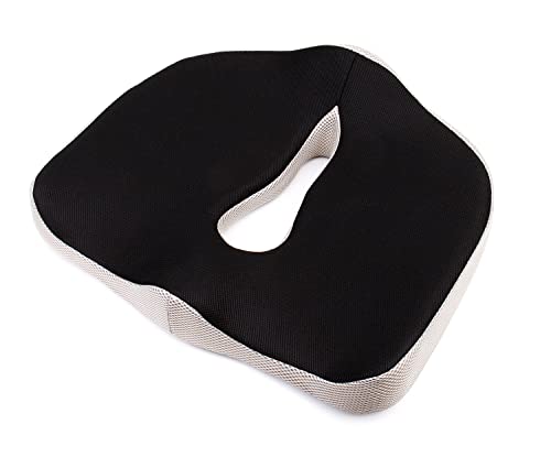 Memory Foam Seat Chair Cushion Relieve Sciatica Pain Coccyx Pain Comfortable seat Cushion Ergonomic Design Used for Office Chair Cushions car seat Cushions and Wheelchair Cushions