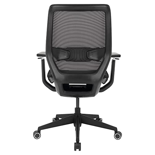 WorkPro® Sentrix Ergonomic Mesh/Fabric Mid-Back Manager's Chair, 3D Arms, Black