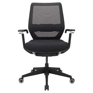 WorkPro® Sentrix Ergonomic Mesh/Fabric Mid-Back Manager's Chair, 3D Arms, Black