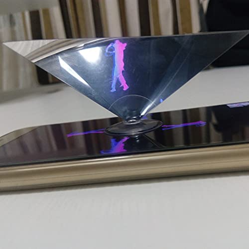 SDLAJOLLA Mini Projector Home Movie Projector Portable Home Theater movie Projector Holographic 3D Pyramid Display for Smart Phones Home Theatre