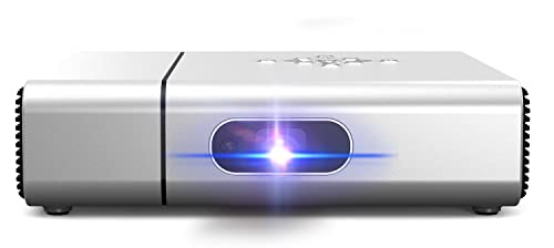 Portable Projector Native 1080P 5G WiFi Bluetooth Projector 25000L True 3D Blu-ray/4K Super Color-300 inch Suitable for Home Theater, Commercial Outdoor, Compatible with iOS/Android/TV