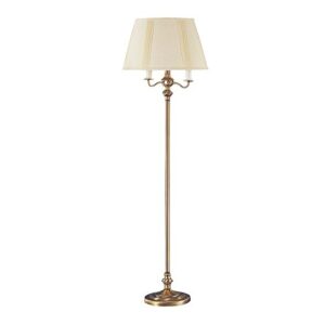 cal lighting bo-315-ab 150-watt 6-way mechanism floor lamp, antique brass