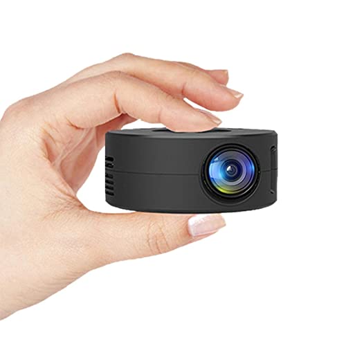QINGZE Mini Black LED Mobile Video Projector Support Projector Player Home Wired Screen Same Home Media Theater 1080P Kids