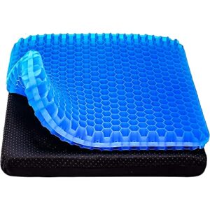 TONOS Gel Seat Cushion, Size M- Sciatica & Back Pain Relief Chair Cushion for Long Time Sitting, Soft & Breathable Seat Cushion for Office Chair, Car, Wheelchair. Make You Sit Comfortably Anywhere!