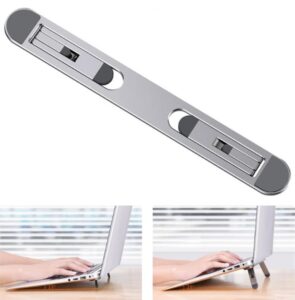 amj company portable stealth keyboard riser, minimalist keyboard riser, aluminum stand for laptop (t23)