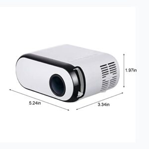 LADIGASU Mini LED Mini Projector Portable Multi-Function Projector Home 1080p HD Projector 100 Inches HDMI Same Screen Projection HD External Sound Effect