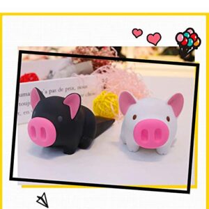 Rubber Door Stopper Cartoons Creative Cute Pig Door Block for Child Safety Guards, Resistant Grip Finger Protector(Flesh)