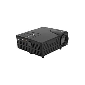 home cinema projector, mini portable vedio movie projector 1920×1080 80lm hd small vedio projector, compatible with desktop / dvd / mobile phone / game console(black)