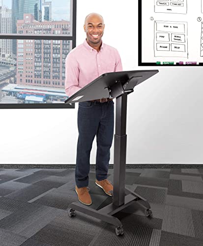 Stand Steady Multifunctional Mobile Podium (Black)