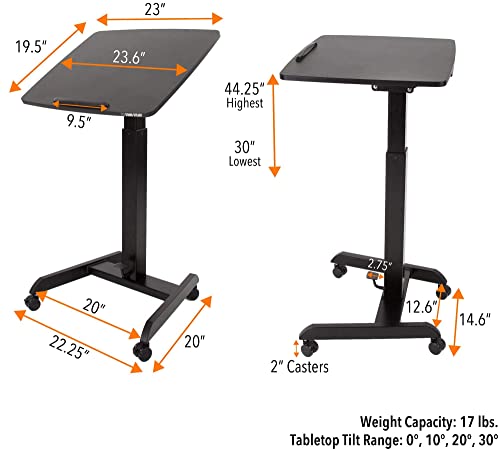 Stand Steady Multifunctional Mobile Podium (Black)