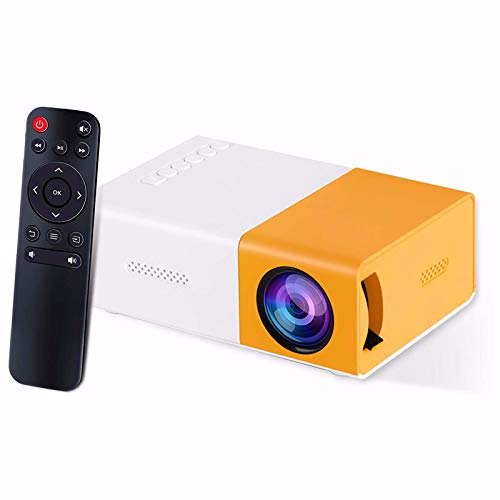 Sdoveb Mini Projector -1080P Home Cinema USB HDMI AV SD Portable HD LED Projector with USB/AV/SD/HD Ports,Compatible with Smart Phones/Laptops/Tablets/DVD Players/Game Consoles (1)