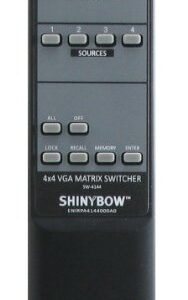 Shinybow 4x4 (4:4) VGA PC RGBHV Matrix Switcher + RS232, IR Ext/Remote, Rack Mount, Programmable SB-4140LCM