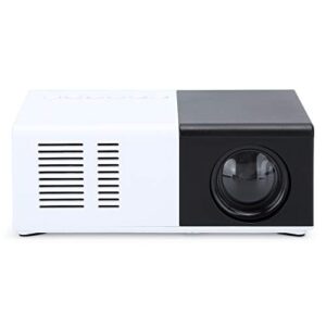 Mini Projector, 1080P LED Portable Video Projectors Support AV/USB/TF Card with Tripod Multimedia Projector for Home Entertainment and Home Cinema, 100‑240V.(US)