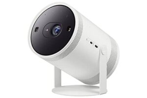 samsung 30”- 100” the freestyle smart portable projector, fhd, hdr, indoor/outdoor home use, big screen experience, 360 sound, sp-lsp3blaxza, 2022 model (renewed)
