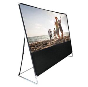 rca indoor outdoor 100″ diagonal portable projector screen
