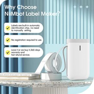 NIIMBOT Label Maker Machine Tape Included D11 Portable Wireless Connection Label Printer Multiple Templates Available for Phone Pad Easy to Use Office Home Organization USB Rechargeable (Green)