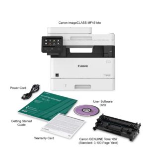 Canon imageCLASS MF451dw All-in-One Wireless Monochrome Laser Printer | Print, Copy, & Scan| 5" inch Color Touch LCD