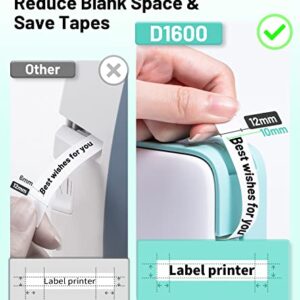 Vixic Label Makers D1600 Label Maker Machine, Portable Bluetooth Label Printer with 4 Colors Tape, Multiple Fonts Icons, Compatible with iOS Android for Home School Office Organization, Rechargeable