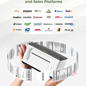 MUNBYN Shipping Label Printer, 4x6 Label Printer for Shipping Packages, USB Thermal Printer for Shipping Labels Home Small Business, with Software for Instant Conversion from 8x11 to 4x6 Labels