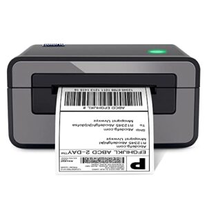 POLONO Thermal Label Printer, PL60 4x6 Label Printer for Shipping Packages, Thermal Label Maker, Compatible with Amazon, Ebay, Etsy, Shopify, FedEx, UPS, etc, Support Windows, Mac, Linux (Gray)