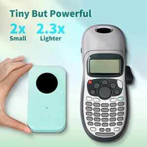 Phomemo D30 Label Maker Machine with Tape, Portable Bluetooth Label Printer, Small Smart Phone Handheld Sticker Mini Labeler Multiple Templates Font Icon Easy to Use Inkless Rechargeable F Office Home