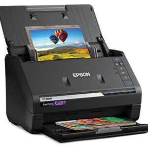 Epson FastFoto FF-680W Wireless High-Speed Photo and Document Scanning System, Black