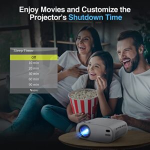 VIDOKA [Upgraded] Projector with WiFi and Bluetooth, 9500L Native 1080P Projector FHD Movie Outdoor Projector with Carry Bag, Home Video Projector for TV Stick/PS4/Android/iOS