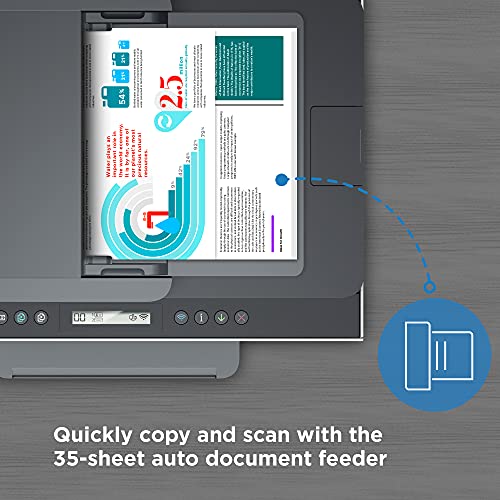 HP Smart -Tank 7301 Wireless All-in-One Cartridge-free Ink Printer, up to 2 years of ink included, mobile print, scan, copy, automatic document feeder (28B70A)