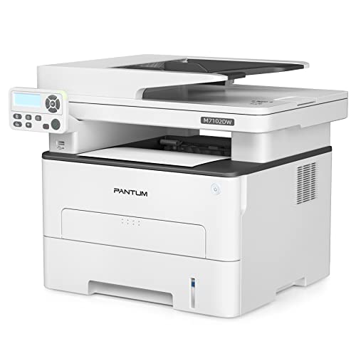 Pantum M7102DW Laser Printer Scanner Copier 3 in 1, Wireless Connectivity and Auto Two-Sided Printing with 1 Year Warranty, 35 Pages Per Minute (V6W81B)