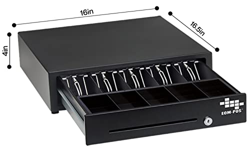 POS Hardware Bundle for Square - Cash Drawer and Thermal Receipt Printer,[Compatible with Square Stand and Square Register]