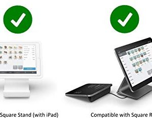 POS Hardware Bundle for Square - Cash Drawer and Thermal Receipt Printer,[Compatible with Square Stand and Square Register]